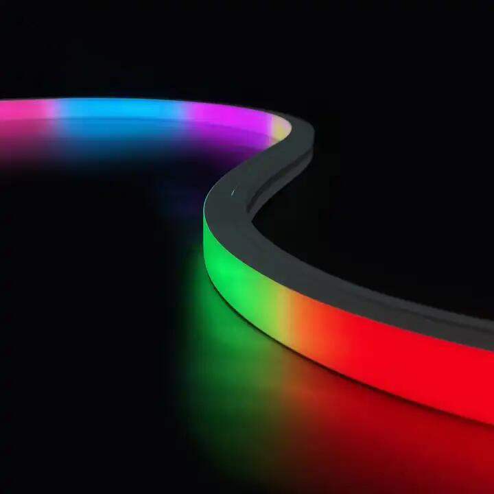 Luz flexible de neón LED de curva superior